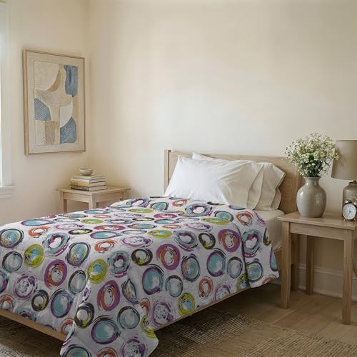 Basic Couette d'été en Microfibre imprimée, Cerchi... - Auto & Moto Amazon France à 18.20€