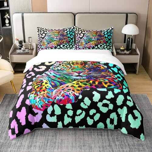 Ombre Guepardo Funda de edredón 135 x 200 cm, juego de ropa... - Jouets & Jeux en promo à 34.96€