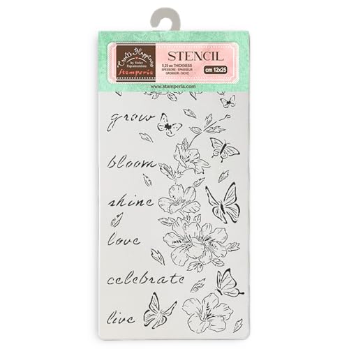 Pochoir épais 12 x 25 cm – Créez des fleurs et des... - Jardin & Extérieur en promo à 3.36€