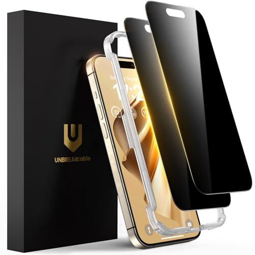 UNBREAKcable Panzer Sichtschutz Glas für iPhone 15 Pro Max... - High-Tech & Électronique en promo à 7.54€