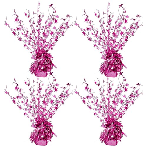 ALISSAR 4-Pack Glitter Pink Star Centerpieces-Table... - Home & Kitchen Amazon UK à 8.97€