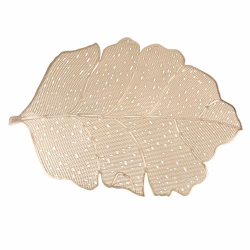 Juego de 6 manteles Individuales con Hoja de Oro, 45 x 30... - Bon plan à 9.74€