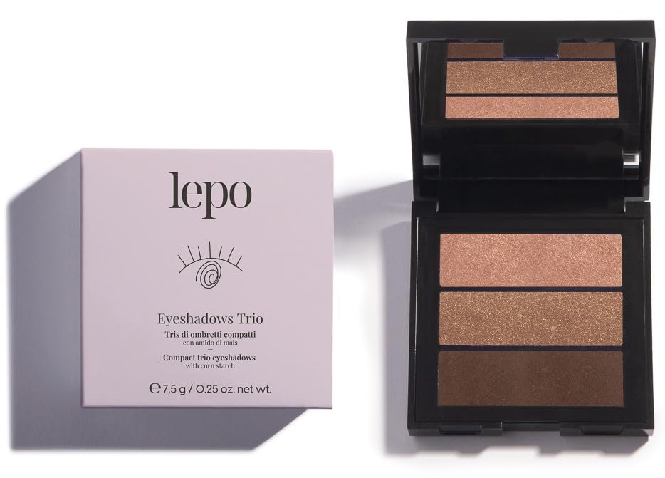 LEPO | Eyeshadows Trio N. 01 Marrone Dorato, Tris di... - Beauté & Parfums Amazon Italie à 6.50€