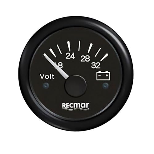 RECMAR Nuevo 2024 - VOLTIMETRO 8 / 32V Negro - Auto & Moto Amazon Italie à 9.26€