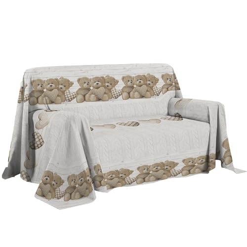 PENSIERI DELICATI Telo Copridivano 250 x 290 cm Made in... - Animalerie Amazon Italie à 33.92€