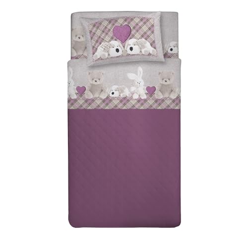 PENSIERI DELICATI Completo Letto 1 Piazza e Mezza 100%... - Jouets & Jeux Amazon Italie à 47.46€
