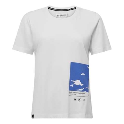 Salewa Eagle Cover-Maglietta W S/S Tee, Bianco, L Donna - Mode & Vêtements en promo à 21.91€