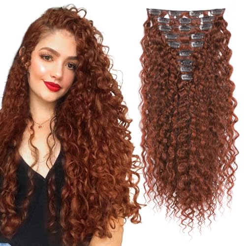 Flufymooz 9PCS Extensions capillaires à clipser 56 cm... - Beauté & Parfums Amazon France à 13.30€