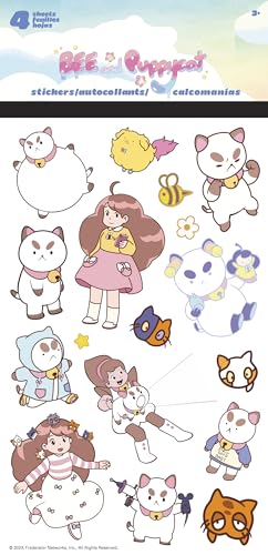 Bee SND Puppycat – 4 feuilles d'autocollants standard – 4... en promo à 12,94€ (-83%) sur Amazon FR