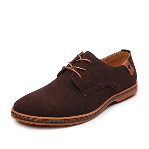 Zapatos de traje para hombre, ante con cordones, zapatos de... - Mode & Vêtements Amazon Espagne à 13.00€