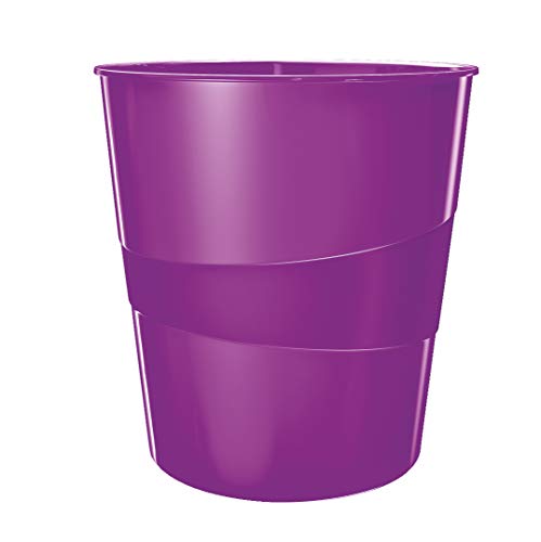 Leitz Papierkorb, 6er Pack, 15 Liter, Kunststoff, Violett... - Amazon Germany à 29.45€