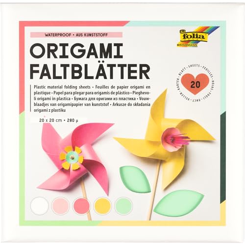 folia 9161/0 - Origami-Faltblätter aus Kunststoff 280µ, 20... - Maison & Cuisine Amazon Allemagne à 6.79€