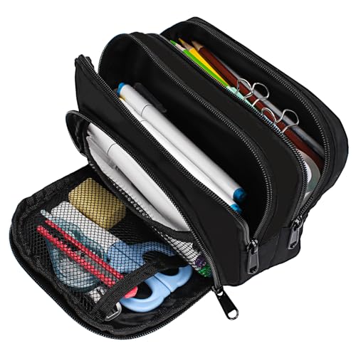 Euqvunn Astuccio Grande con 3 Scomparti Astucci Matite... - Maison & Cuisine Amazon Italie à 6.68€