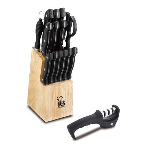 RENBERG TENESSY - Set 15 Pcs Couteaux et Aiguisoir avec... - High-Tech & Électronique Amazon France à 24.60€