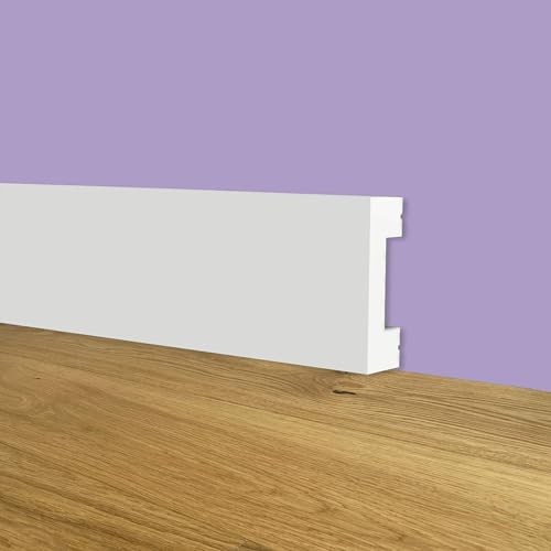 Battiscopa SQUADRATO BIANCO BASSO 30x10mm in POLIMERI... - Sports & Fitness Amazon Italie à 2.49€