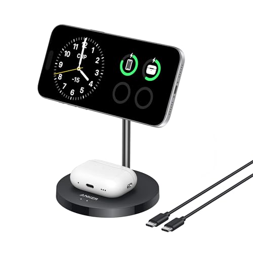 Anker MagGo 2-in-1 Wireless Charging Station, MagSafe... en promo sur Amazon