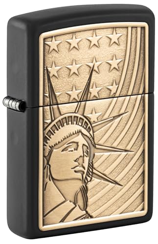 Zippo Sturmfeuerzeug - Liberty & Flag, Black Matte, Emblem... - Amazon Espagne à 27.22€
