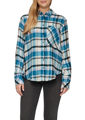 s.Oliver Karierte Hemdbluse aus Viskosemix - Nouvelle promo Amazon à 20.70€