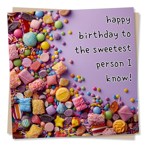 Happy Birthday Card For A Sweets Lover - Happy Birthday To... - Auto & Moto Amazon Royaume-Uni à 1.99€
