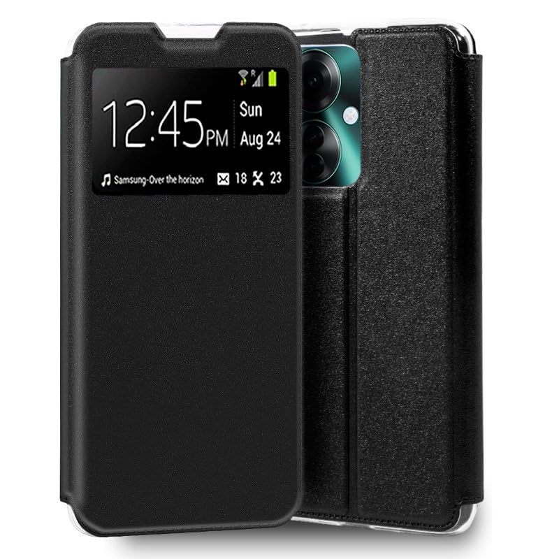 Funda Cool Flip Cover para OPPO Reno 11F 5G Liso Negro - Bon plan à 6.14€