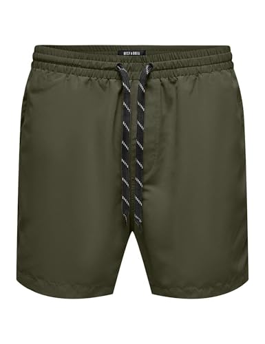 ONLY & SONS ONSTED Life Short de Bain Noos, Vert Olive, XXL - Mode & Vêtements Amazon France à 9.58€