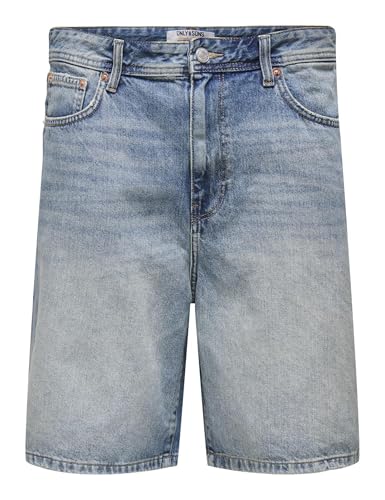 ONLY & SONS ONSFADE MBD 9085 AZG DNM Short, Denim Bleu... - Mode & Vêtements Amazon France à 14.45€