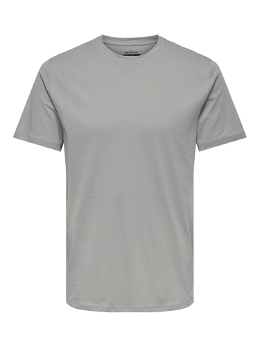 ONLY & SONS ONSMAX Life SS Stitch Tee Noos, Ultimate Grey... - Bon plan à 14.99€