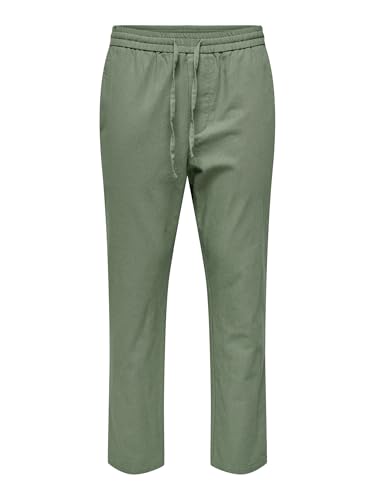 ONLY & SONS ONSLINUS Crop 0007 COT Lin PNT Noos, Sea Spray... en promo à 25€ (-50%) sur Amazon FR