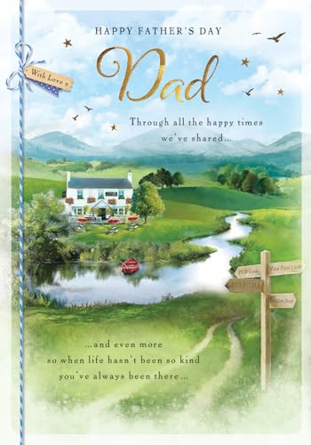 Father's Day Card, with Love to Dad - 10 x 7 inches... - Auto & Moto Amazon Royaume-Uni à 2.58€