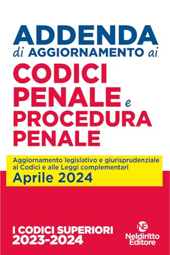 Addenda Codice Penale + Codice Procedura Penale 2024 - Jouets & Jeux en promo à 7.58€