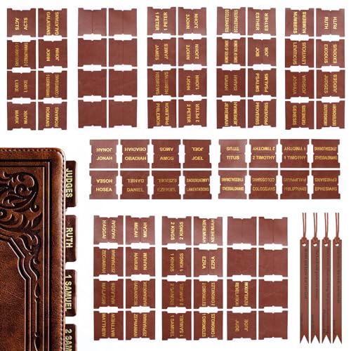 URROMA Retro Laminated Bible Tabs Set with 6 Leather... - Bricolage & Outils Amazon Royaume-Uni à 3.09€