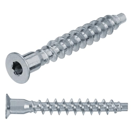 Confirmat Tornillos 7 x 35 – 10 unidades – Conector para... - Bricolage & Outils Amazon Espagne à 4.39€