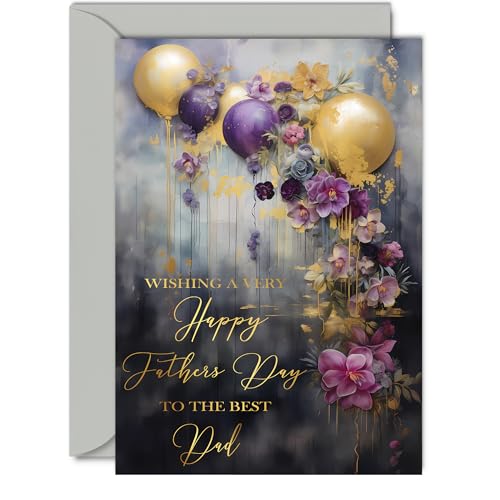 Beautiful Gold Fathers Day Cards for Dad - Golden Party... - Sports & Fitness en promo à 2.10€