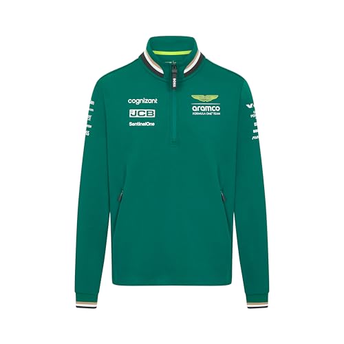 Aston Martin F1 Uomo 2024 Team 1/4 Zip - Verde, Verde, L - Mode & Vêtements Amazon Italie à 29.99€