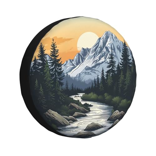 Housse de pneu de secours montagne, nature, coucher de... - Auto & Moto Amazon France à 20.20€