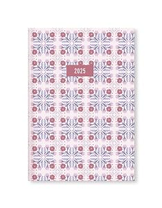 Letts of London Morocco A5 week to view 2025 diary - pink - Fournitures Bureau en promo à 4.06€