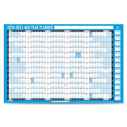 G4GADGET Academic Mid Year Planner 2024-2025 | Large A1... - Fournitures Bureau Amazon Royaume-Uni à 2.25€