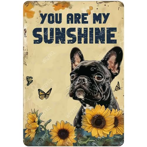 WIZYXQ Metal Signs Bulldog You Are My Sunshine Sign Funny... - Jardin & Extérieur Amazon Royaume-Uni à 1.00€