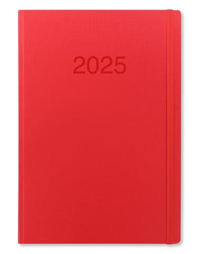 Letts of London Memo A4 week to view 2025 diary - red - Fournitures Bureau Amazon Royaume-Uni à 4.58€