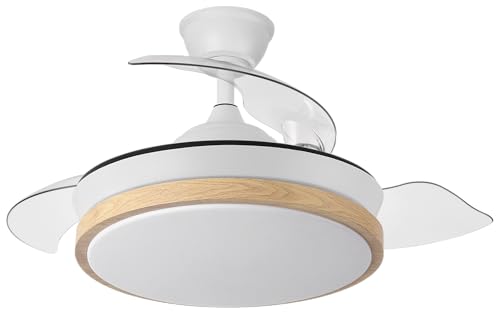 Eden pulse Ventilator weiß und Buche, 3 ausklappbare... - Maison & Cuisine en promo à 37.18€