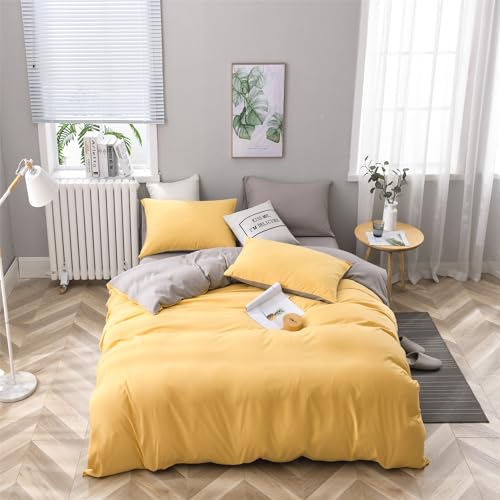 Ropa de cama de 135 x 200 cm, 4 piezas, color gris y... - Jouets & Jeux en promo à 17.76€