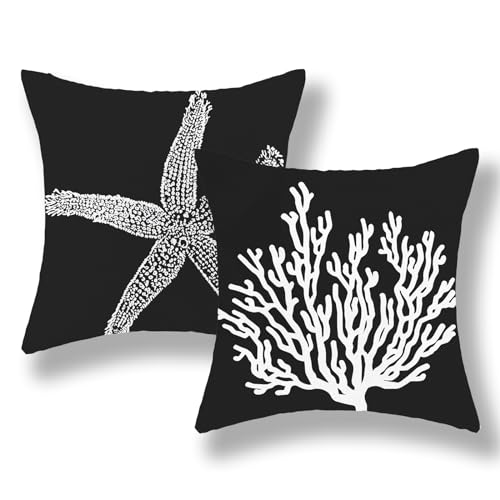 GOLIANDA Küsten-Kissenbezüge, 45,7 x 45,7 cm, 2 Stück... - Maison & Cuisine Amazon Allemagne à 3.00€