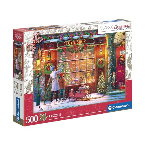 Clementoni - Puzzle l'Ancien Magasin de Noël de 500 pièces... - Jouets & Jeux en promo à 7.08€