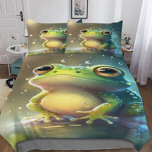 PAZZK Frosch Bettwäsche Premium Atmungsaktive Angenehme... - Maison & Cuisine Amazon Allemagne à 20.80€