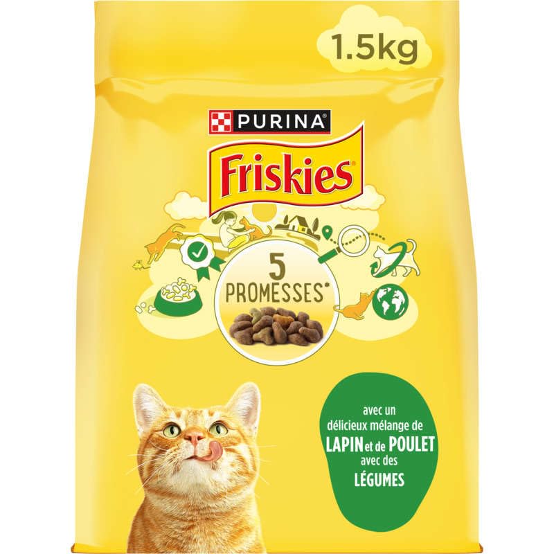 FRISKIES Coniglio, Pollo e Verdure - 1,5 KG - Crocchette... - Sports & Fitness Amazon Italie à 10.77€