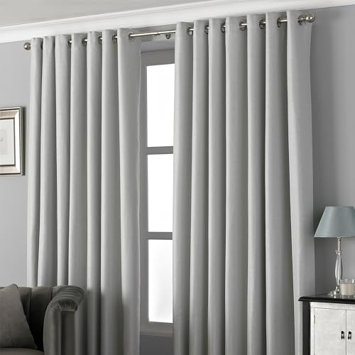 Paoletti Pendleton Spotted Eyelet Curtains - Maison & Cuisine en promo à 32.81€