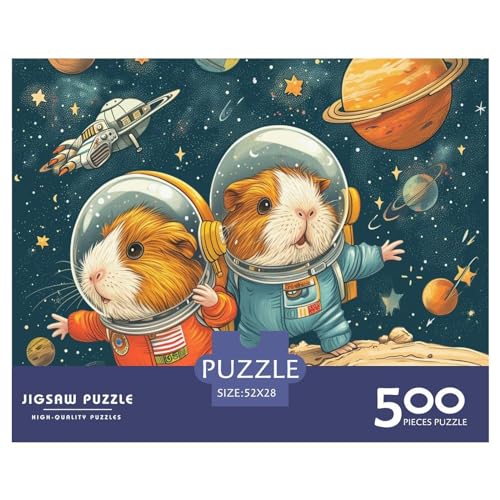 cloudssstore Guinea Pigs Explore Space 500 Pieces Jigsaw... - Jouets & Jeux Amazon Royaume-Uni à 13.98€