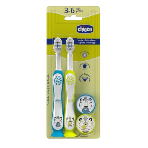 Chicco Lot de 2 brosses à dents avec ventouse et tête... - Jouets & Jeux Amazon France à 7.83€