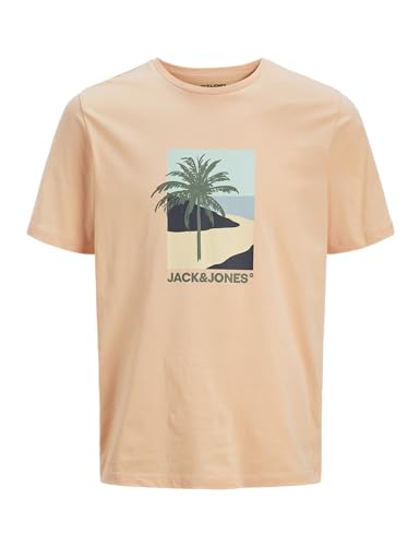 JACK & JONES Jjbarbados Tee SS Crew Neck, Peach Parfait, XL - Mode & Vêtements Amazon France à 7.43€