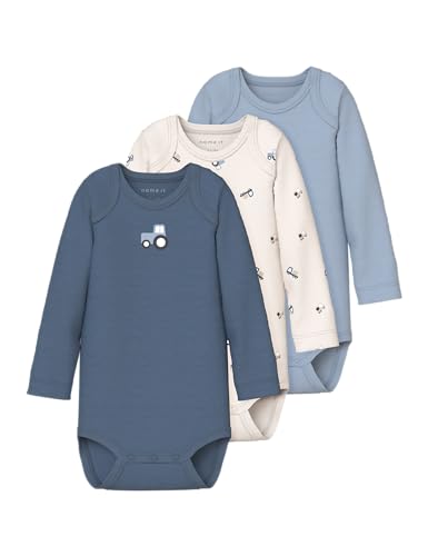 NAME IT Nbmbody 3P Ls Jet Stream Tractor Noos (3 unidades)... - Bébé & Puériculture Amazon Espagne à 16.84€